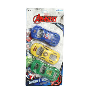 Carrinho a Fricção Avengers 3 Peças Etitoys em Oferta na Shopee