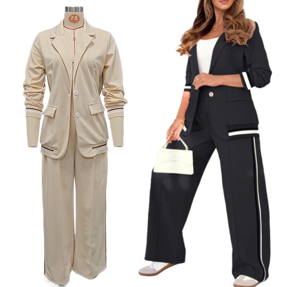 Ternos Femininos Casuais Conjunto De Blazer E Calça De Alfaiataria Social Elegante