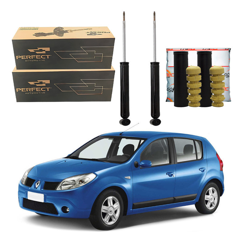 Kit Amortecedor Traseiro Sandero 1.0 1.6 2007 A 2010