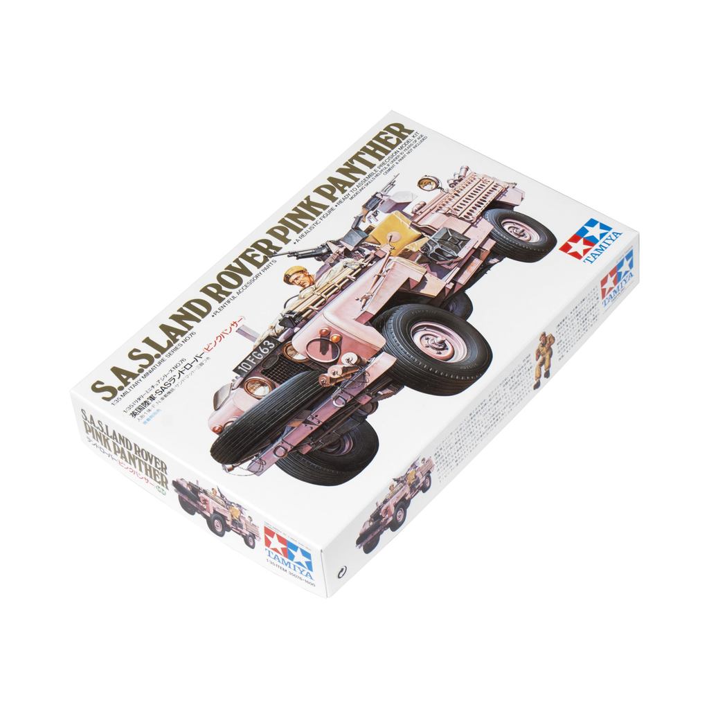 Tamiya 135 Série Militar em Miniatura No76 Exército Britânico SAS Land Rover Pantera Rosa Modelo de Plástico 35076