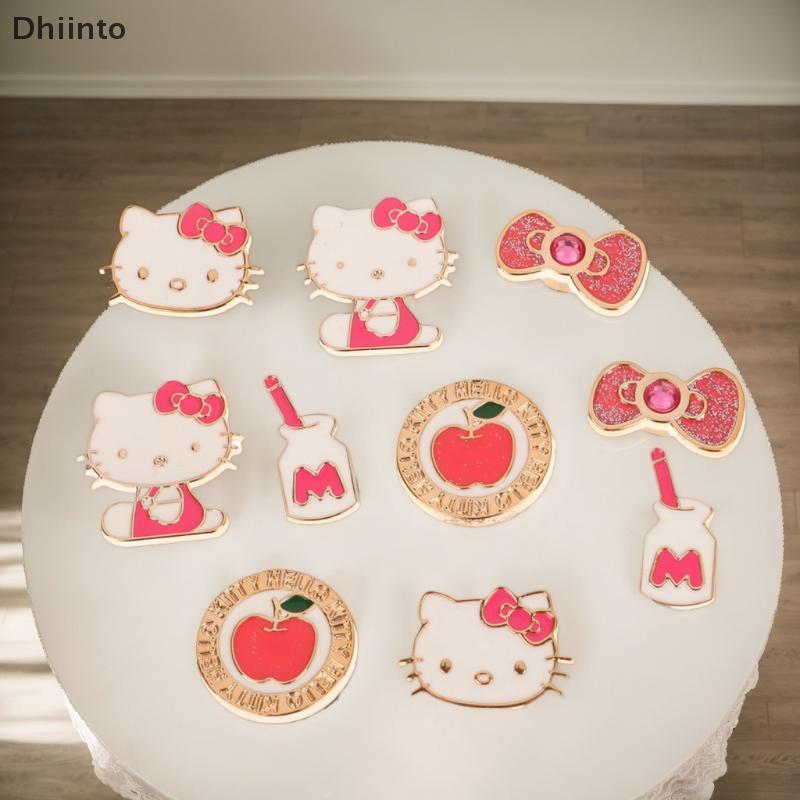 [Dhiint] 10 Pçs/set Kawaii Hello Kitty Sapato Charme Bonito Desenho Animado KT Gato Sapatos Decoração DIY Destacáveis Bu