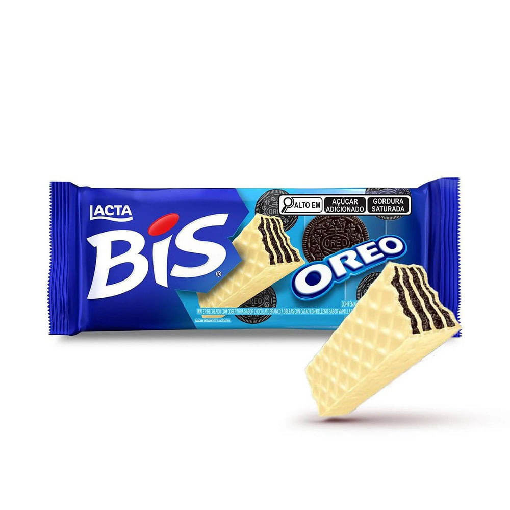 Chocolate Bis Lacta Oreo 100,8g em Oferta na Shopee