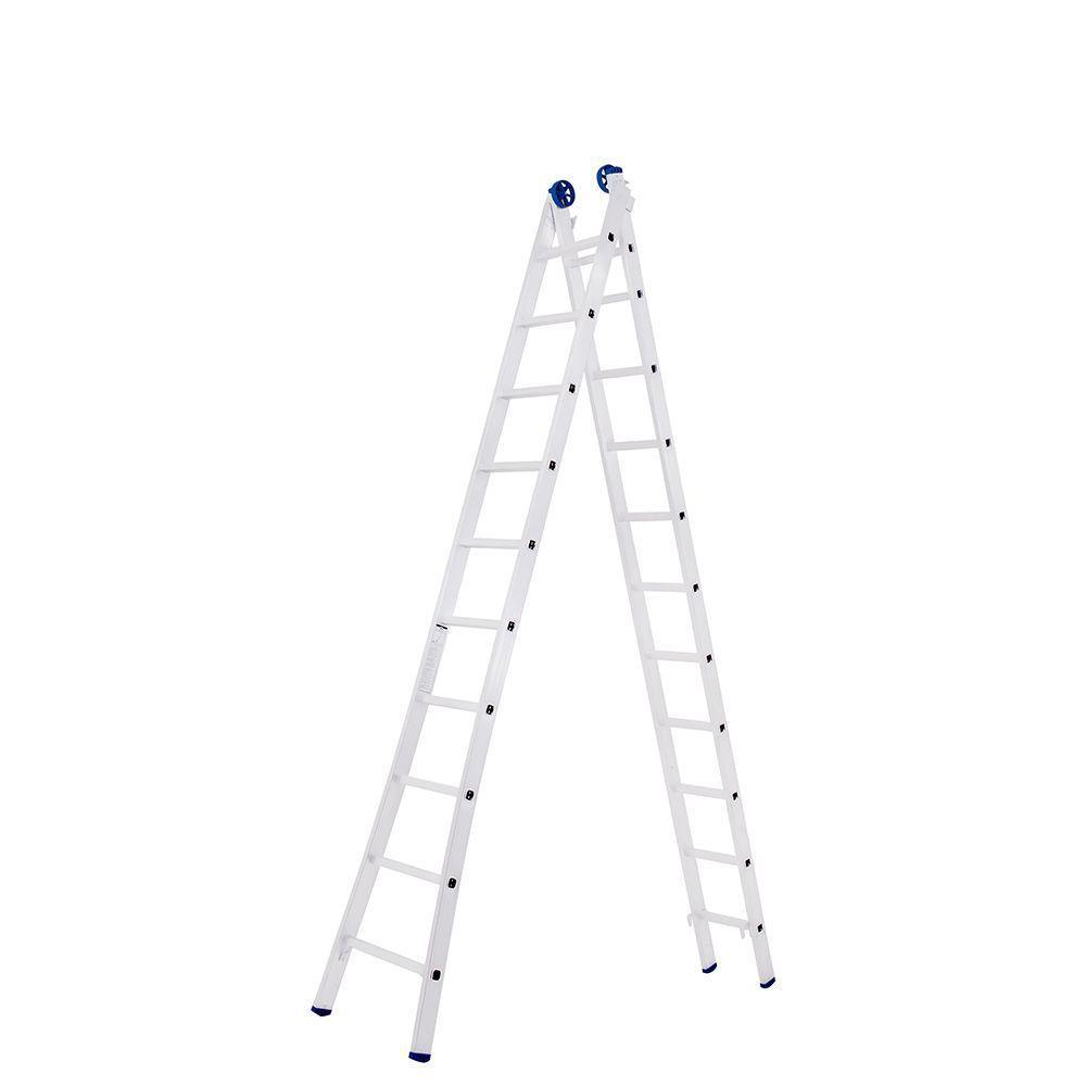 Escada Mor Alumínio 5206 Extensiva 2x10 Degraus em Oferta na Shopee