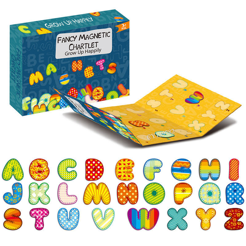Kit Letras Magnéticas Infantil Jogo Educativo para Ensinar o Alfabeto e Montar Letras