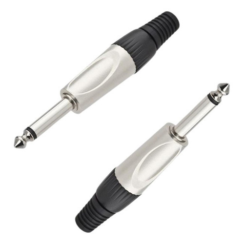 Plug P10 Mono Metal Linha Profissional - Tebera
