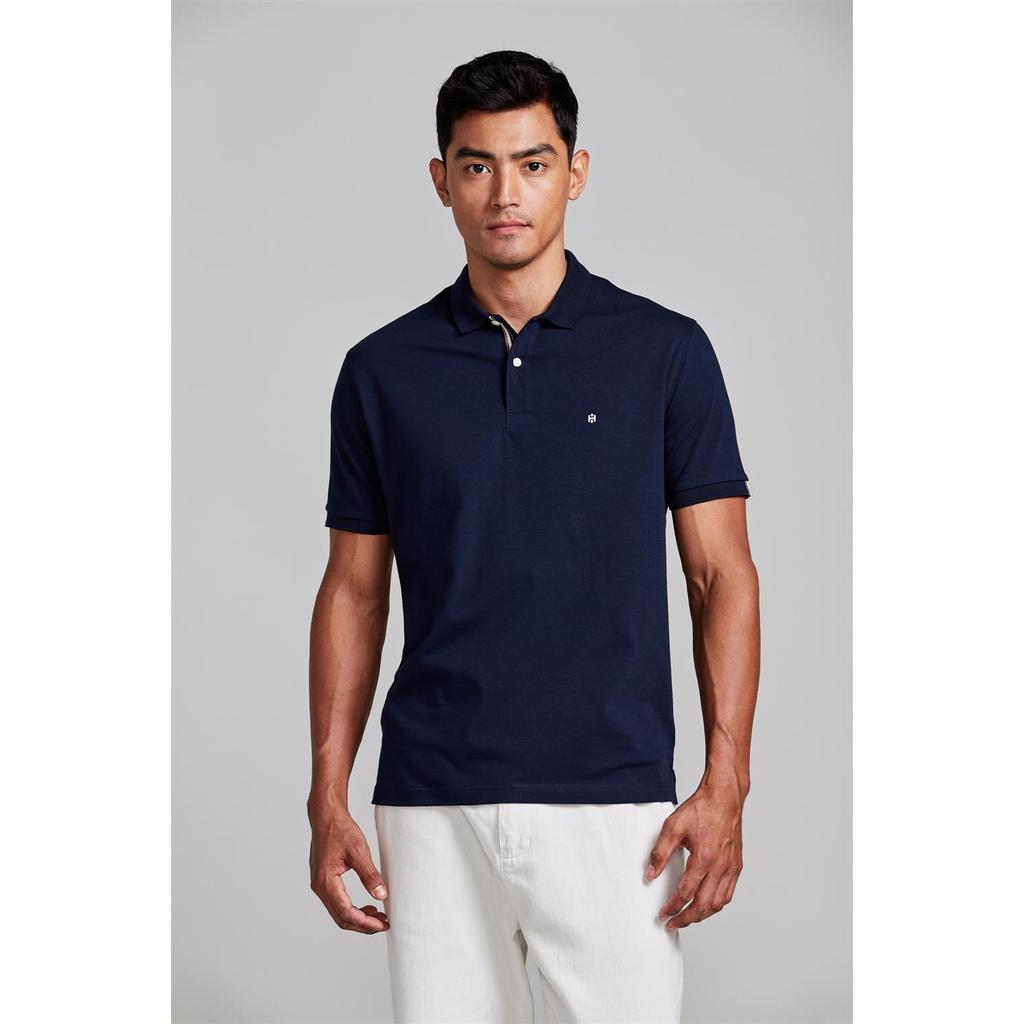 Camisa Polo Malha Comfort - Azul Marinho
