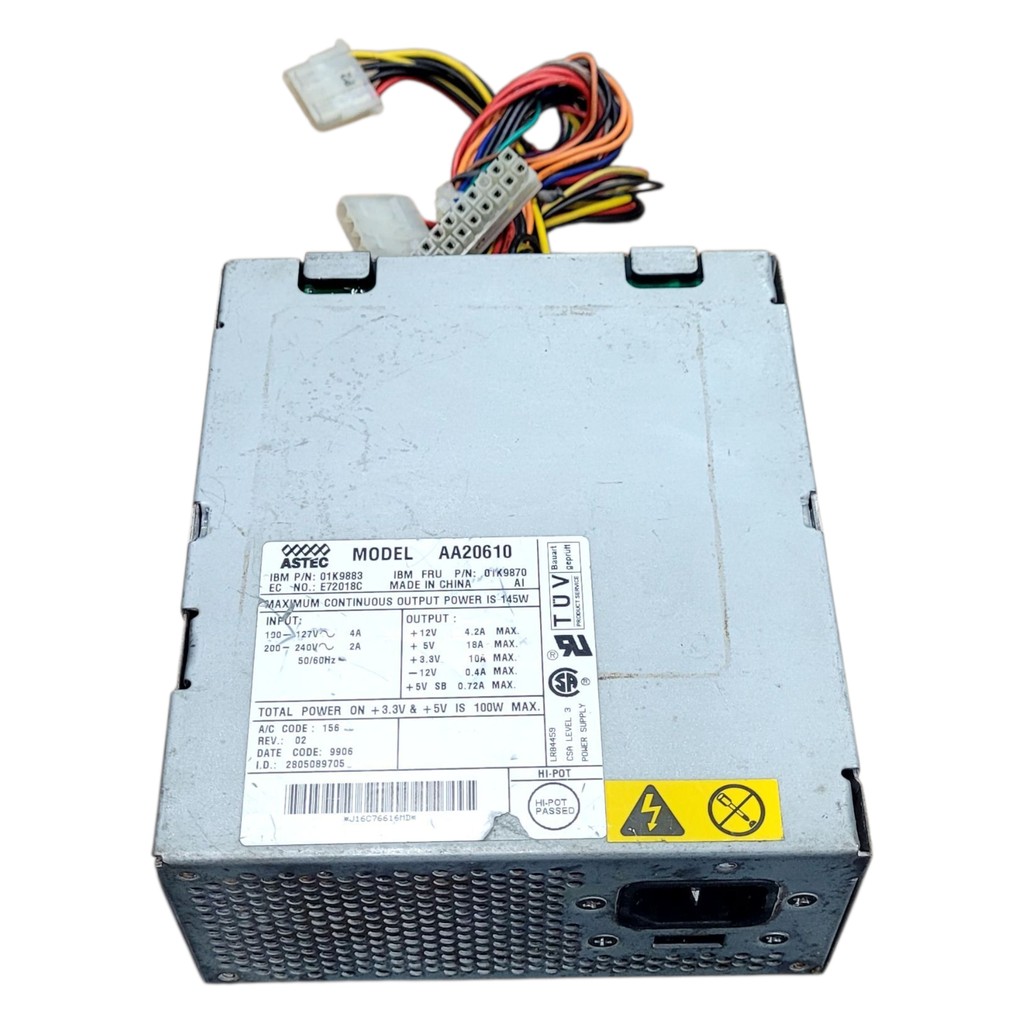 Fonte De Alimentação Atx Ibm 145w 01k9870 P/aptiva Netvista