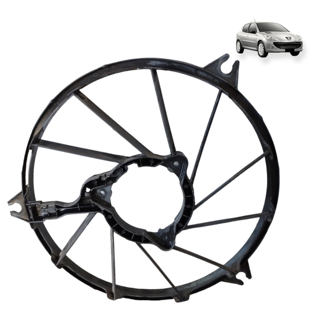 Ventoinha Motor Peugeot  207  Flex  2007 2008 2009 2010