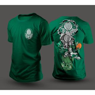Camiseta Verde Escudo Palmeiras Futebol Porco nas Costas 100% Algodão Envio Rápido/Imediato Polar.clothing.store em Oferta na Shopee