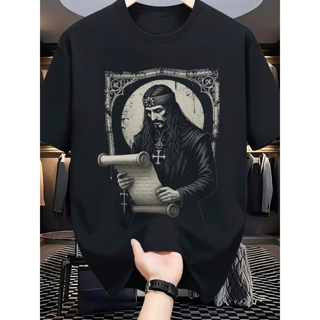 Camiseta Masculina Streetwear Arte Histórica Estampada Lançamento Camiseta 100% Algodão Camisetão - Excelencia