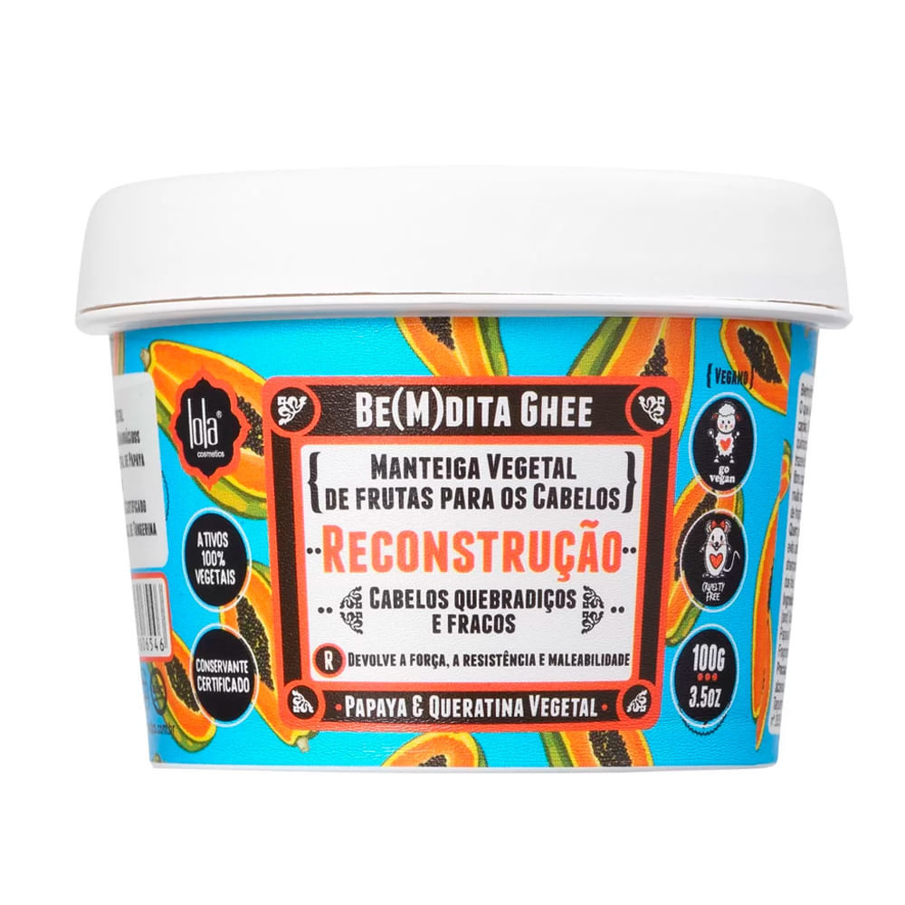 Máscara de Reconstrução Be(M)dita Ghee Lola Cosmetics 100g