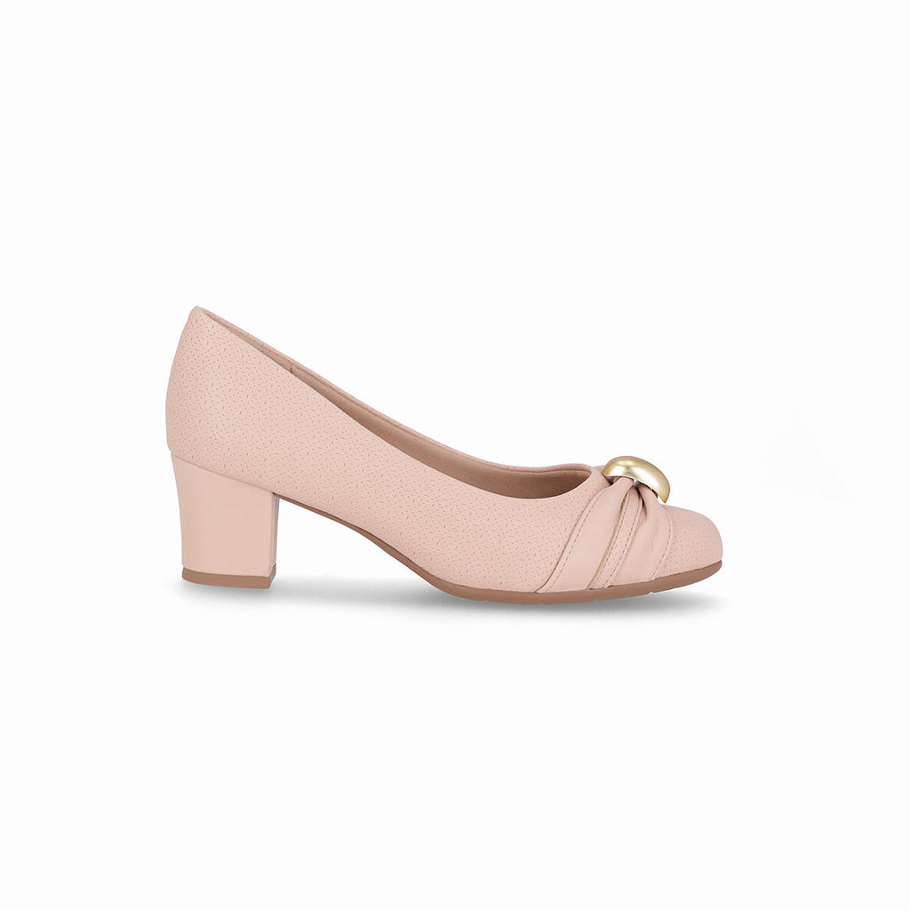 Scarpin Laura Salto Médio Rose