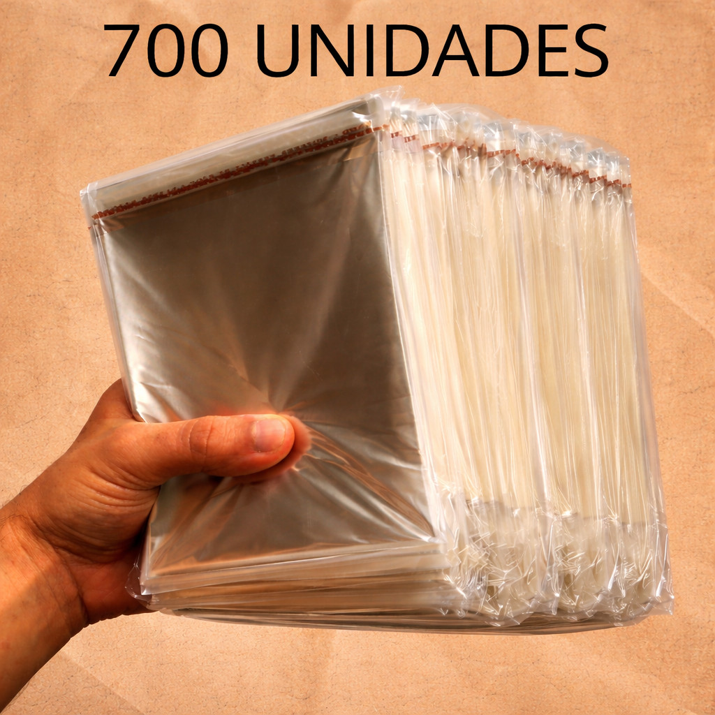 700 Unidades Embalagem Transparente para Organização e Venda