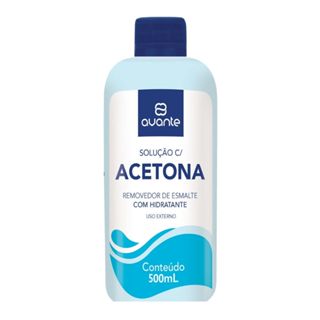 Acetona Avante Removedor de Esmalte com Hidratante 500ml em Oferta na Shopee