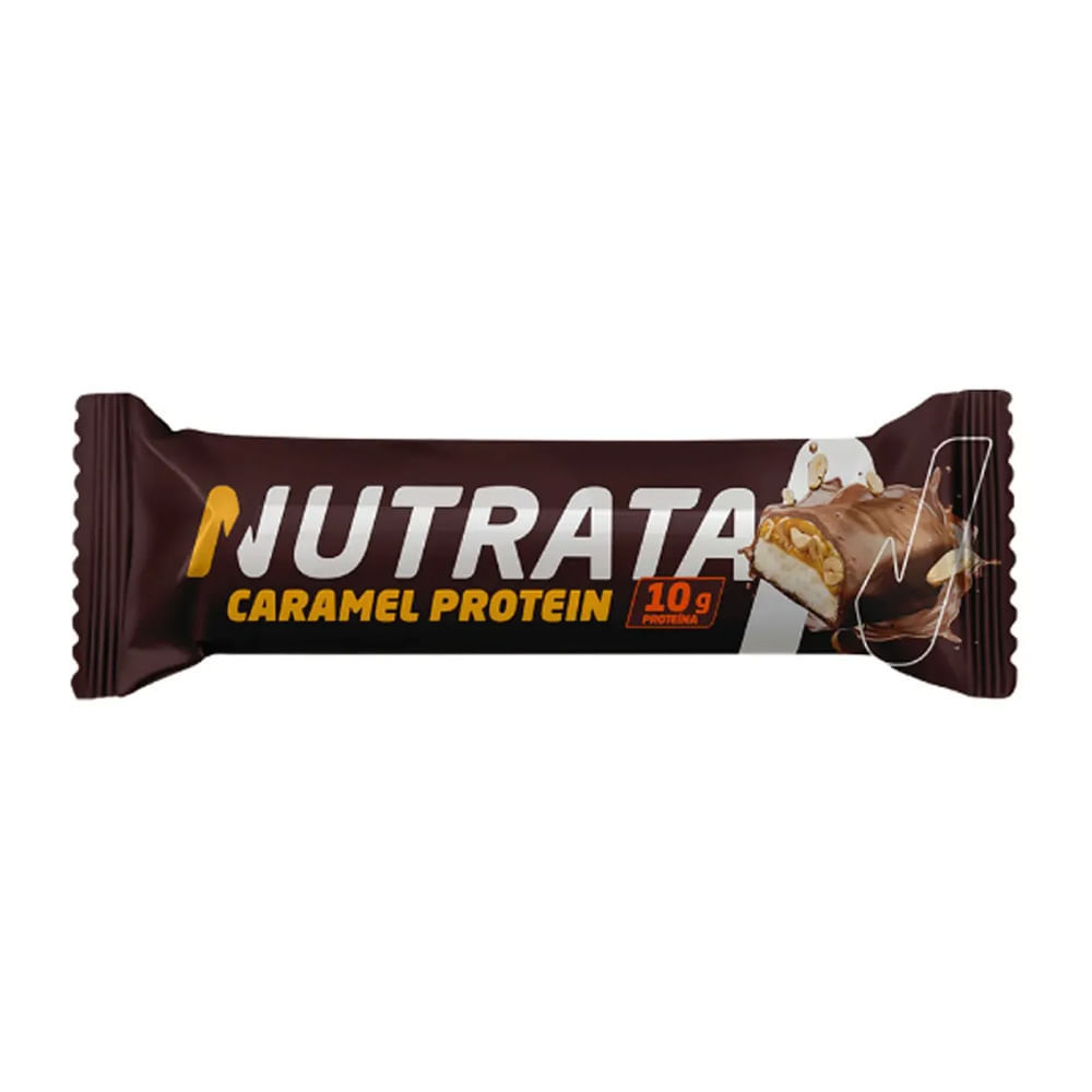 Barra de Proteína Nutrata Sabor Caramel Protein com 10g de Proteína 45g em Oferta na Shopee