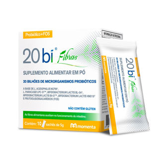 20 Bi Fibras com 10 Sachês 5g Cada em Oferta na Shopee