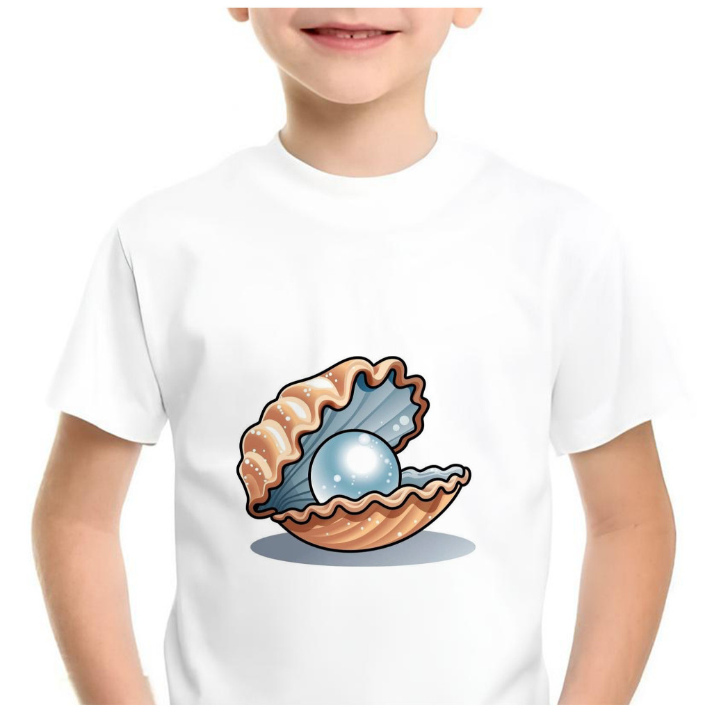 Camiseta Infantil Personalizada Concha Do Mar M0682
