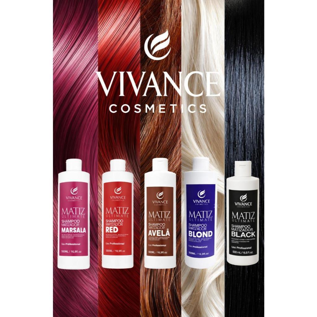 Shampoo Matizador Tonalizante - Cabelos Coloridos Vivance Cosmetics UltiMate 300ml