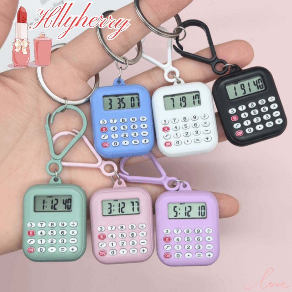 Calculadora Eletrônica HLLYHERRY , Mini Multifuncional Com Botão Silencioso , Leve