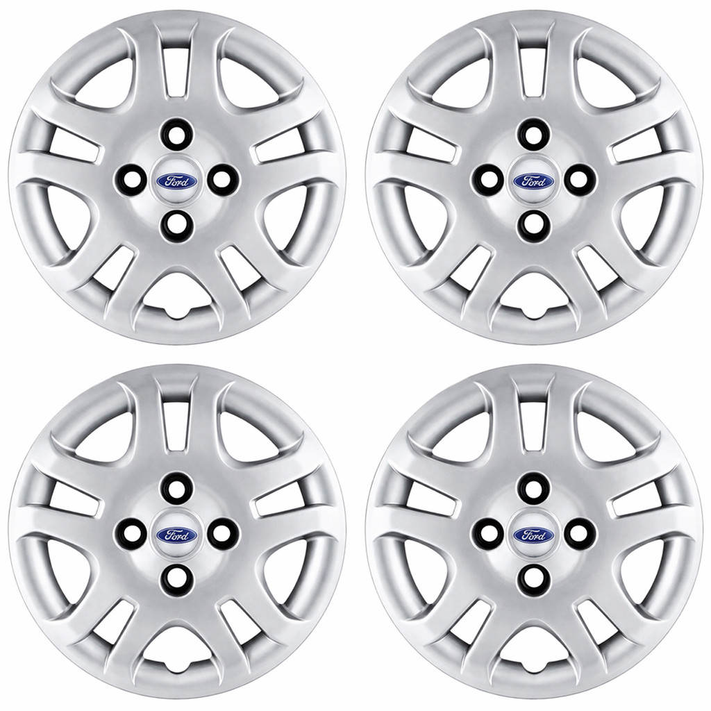 Jogo 4 Calota Aro 14 Ford Fiesta Sedan 2011 2012 2013 Hatch C/ Emblema em Oferta na Shopee