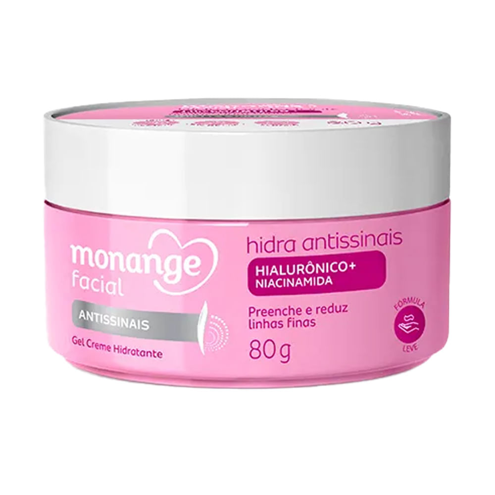 Gel Creme Facial Hidratante Monange Antissinais 80g - VENCIMENTO NOVEMBRO 2026 em Oferta na Shopee