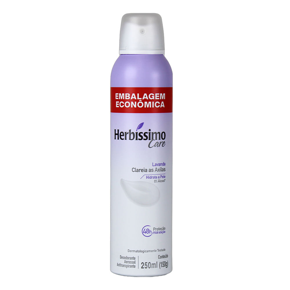 Desodorante Aerossol Herbíssimo Care Lavanda 250ml