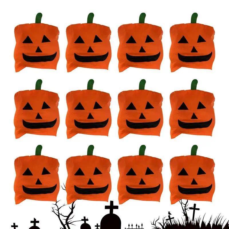 Abóbora Cabeça Do Carro Resto Cobre 12 Pçs Halloween Capa De Encosto De Bonito Dia Das Bruxas Protetor Assento De