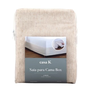 Saia Box Linho Kacyumara em Oferta na Shopee
