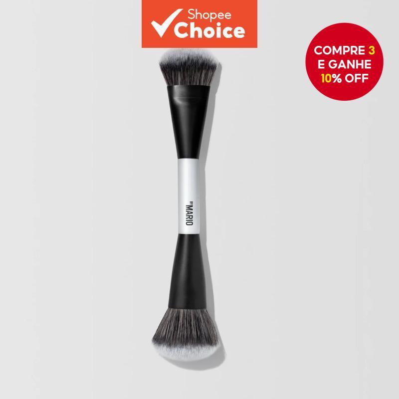 Pincel de Base de Duas Pontas Bestseller | Cerdas Macias de Alta Densidade | Base Uniforme e Sem Defeitos | Ferramenta em Oferta na Shopee