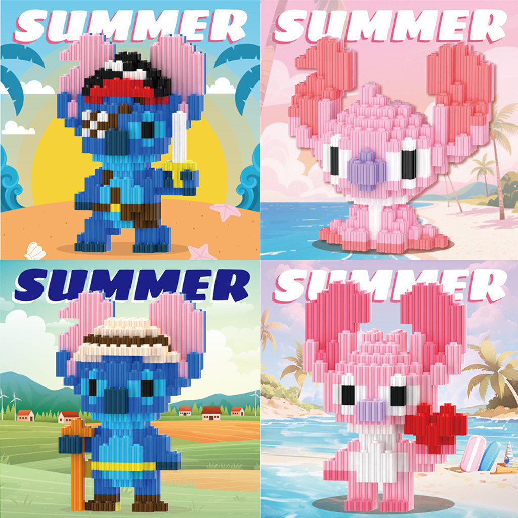 Stitch Blocos De Montar Infantil Brinquedo Educativo Mini Brinquedos Brinquedo em Oferta na Shopee