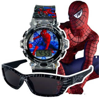 Kit Super Herói Infantil Homem Aranha Relógio + Óculos Moda Menino em Oferta na Shopee