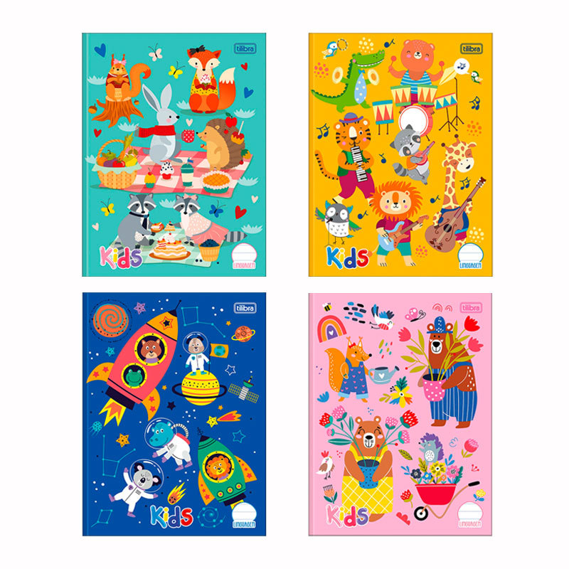 Caderno brochura capa dura linguagem 40 folhas Sapeca Tilibra em Oferta na Shopee