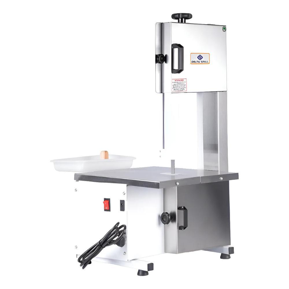 Serra Fita Delta Grill com Moedor Boca 5 Motor 1/3 cv e Lâmina 1,46mm Semi Inox em Oferta na Shopee