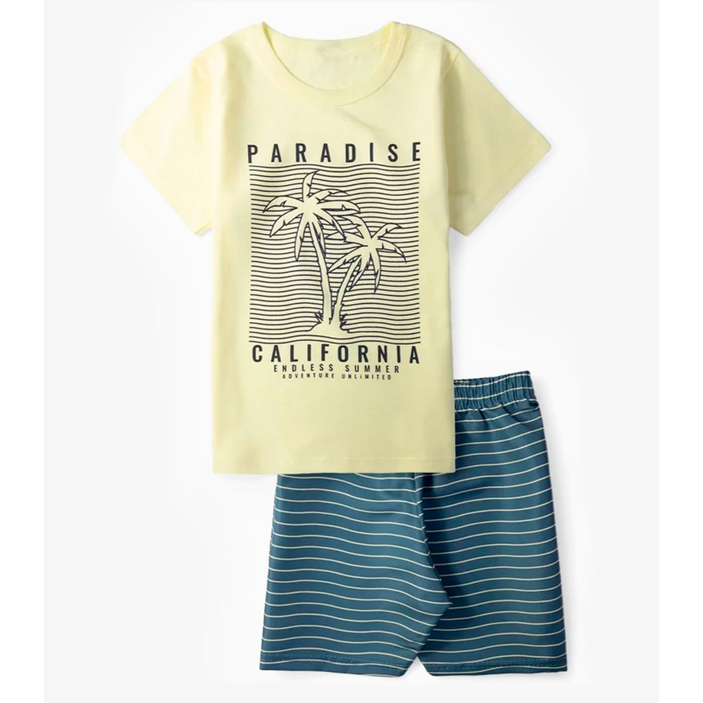 Conjunto Infantil Menino Paradise Select Amarelo em Oferta na Shopee