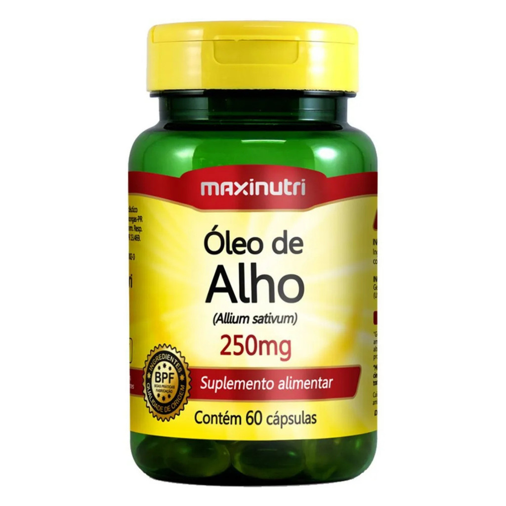 Óleo de Alho 250mg 60 Cápsulas Maxinutri