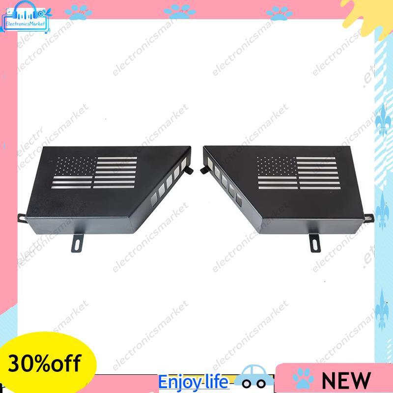 1 Par De Caixa De Armazenamento De Porta Frontal De Metal , Bolsos Organizadora De Inserção Lateral Da Para JK 2/4 Porta