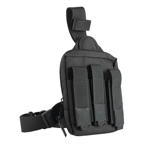 Embornal Bolsa Perna Com Porta Faca Foxboy Policia Segurança Preto