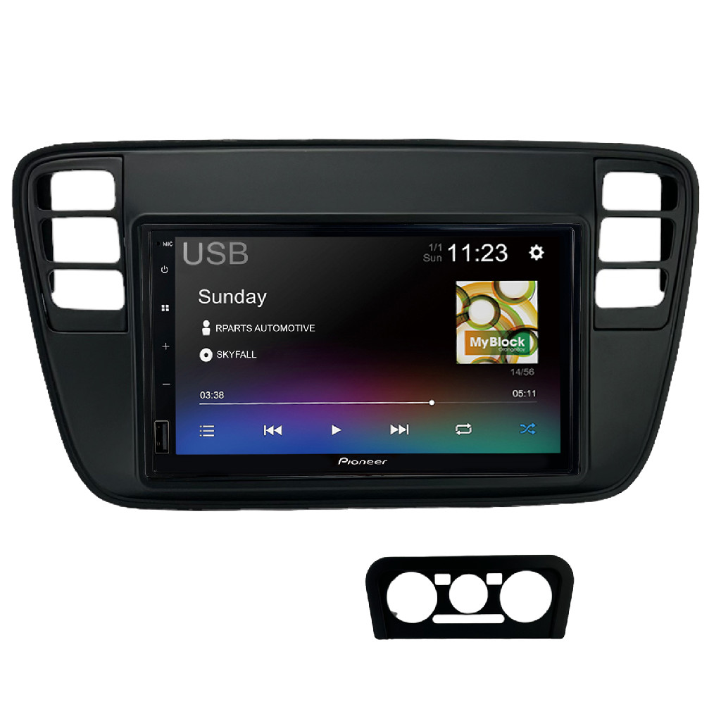 Kit Central Multimidia Pioneer Vw Up 2014 A 2016 Preto Fosco