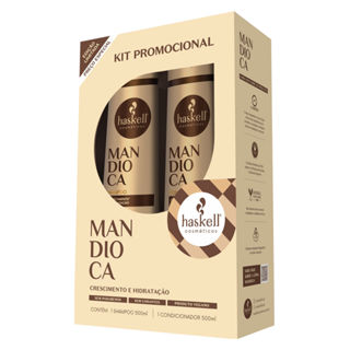 Shampoo + Condicionador Haskell Mandioca 500ml Cada em Oferta na Shopee