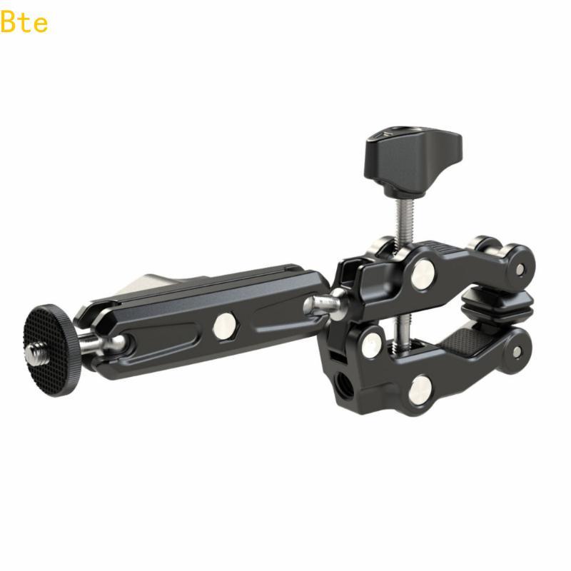 Bte Multifuncional Super Braçadeira Montagem 360 Rotação Dupla Ballhead Clip Suporte Para Microfones Câmera Luz Pr