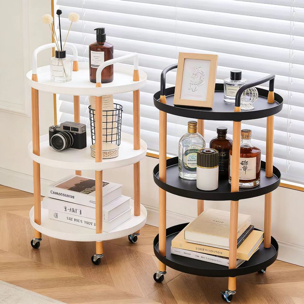 Carrinho Organizador Multiuso 3 Prateleiras Rodinhas Cozinha Salão Quarto Escritório Resistente em Oferta na Shopee