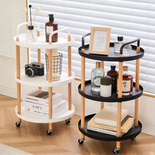 Carrinho Organizador Multiuso 3 Prateleiras Rodinhas Cozinha Salão Quarto Escritório Resistente em Oferta na Shopee