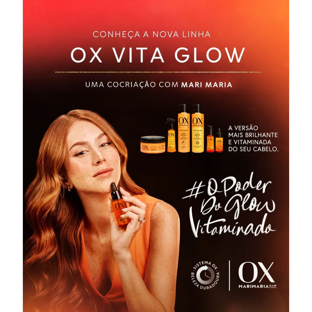 Óleo Capilar Ox Mari Maria Vita Glow 60ml em Oferta na Shopee