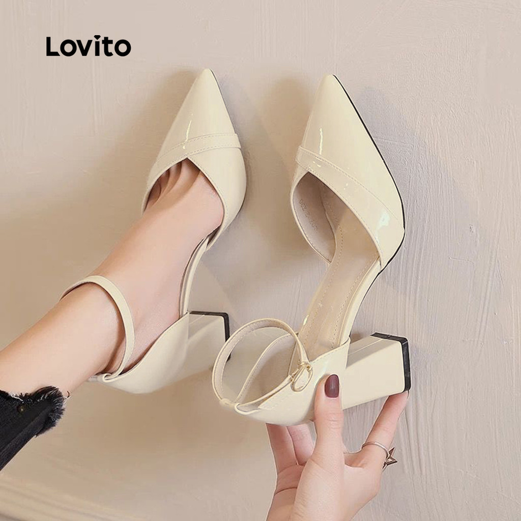 Lovito  Saltos Clássicos e Versáteis Elegantes para Mulheres LFA109012 em Oferta na Shopee