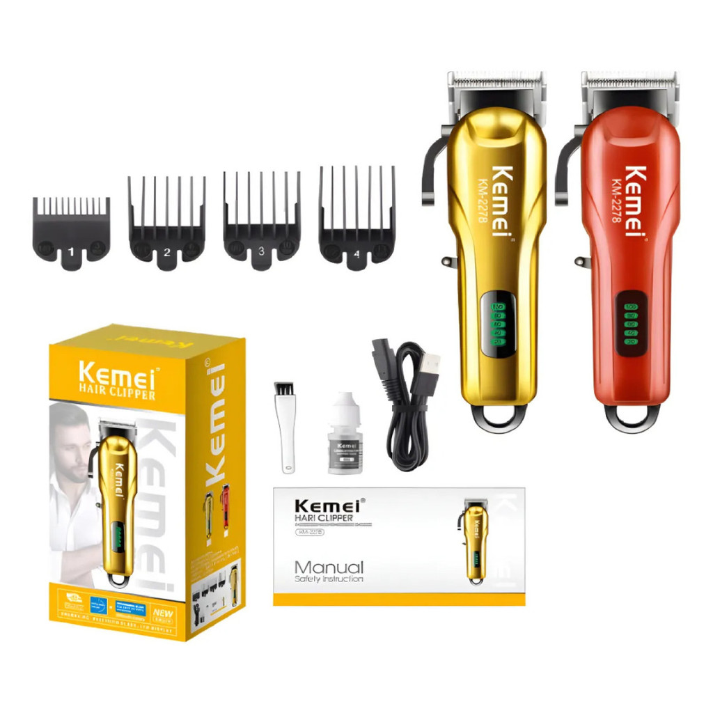 Máquina de Cortar Cabelo Barbeiro Profissional Dragão Elétrica Bateria Recarregável - Miniatura 4