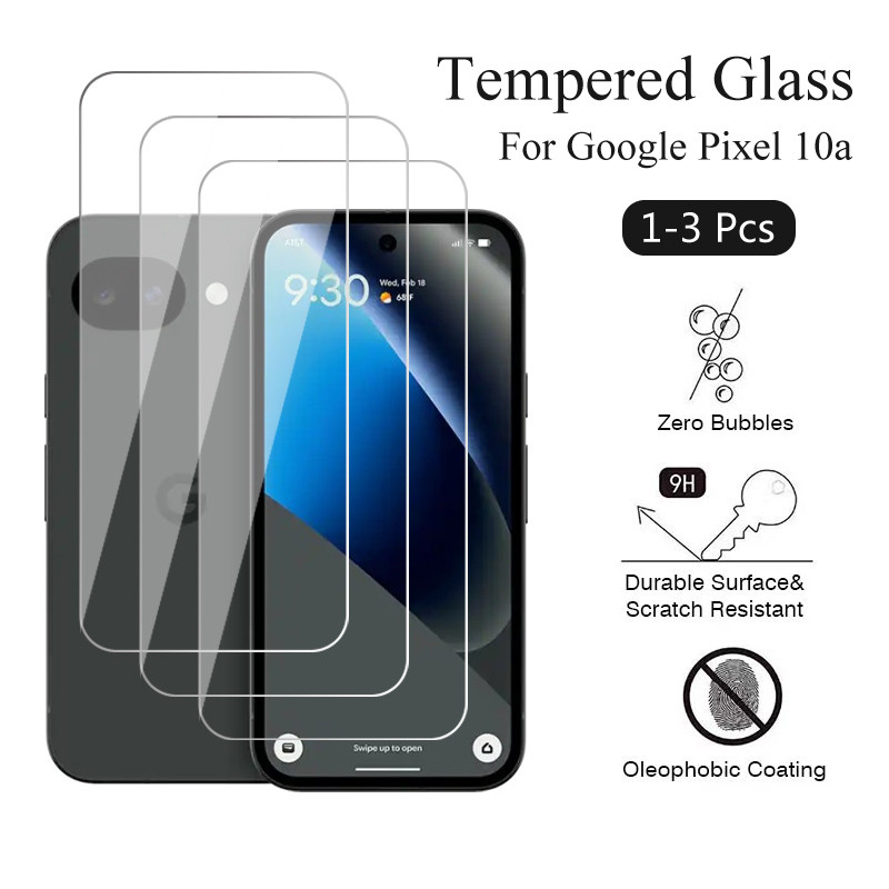1-3 Unidades Protetor De Tela Para Google Pixel 10a 9a 10 9 Pro XL Vidro Temperado 9H À Prova De Explosão Plana