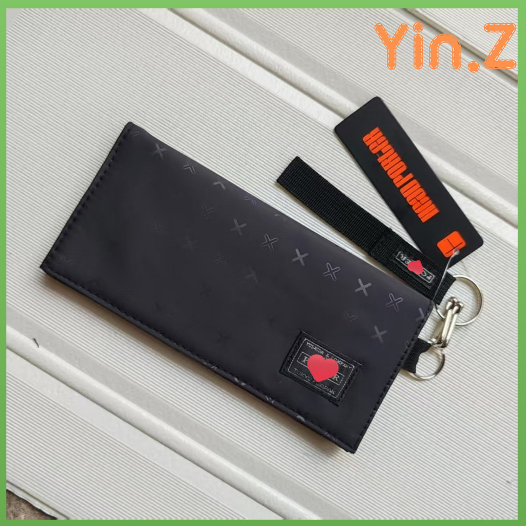 Japão PORTER Yoshida Novo Estilo Carteira Longa Porta-Cartões Moedeiro Unissex Clutch Náilon Simples