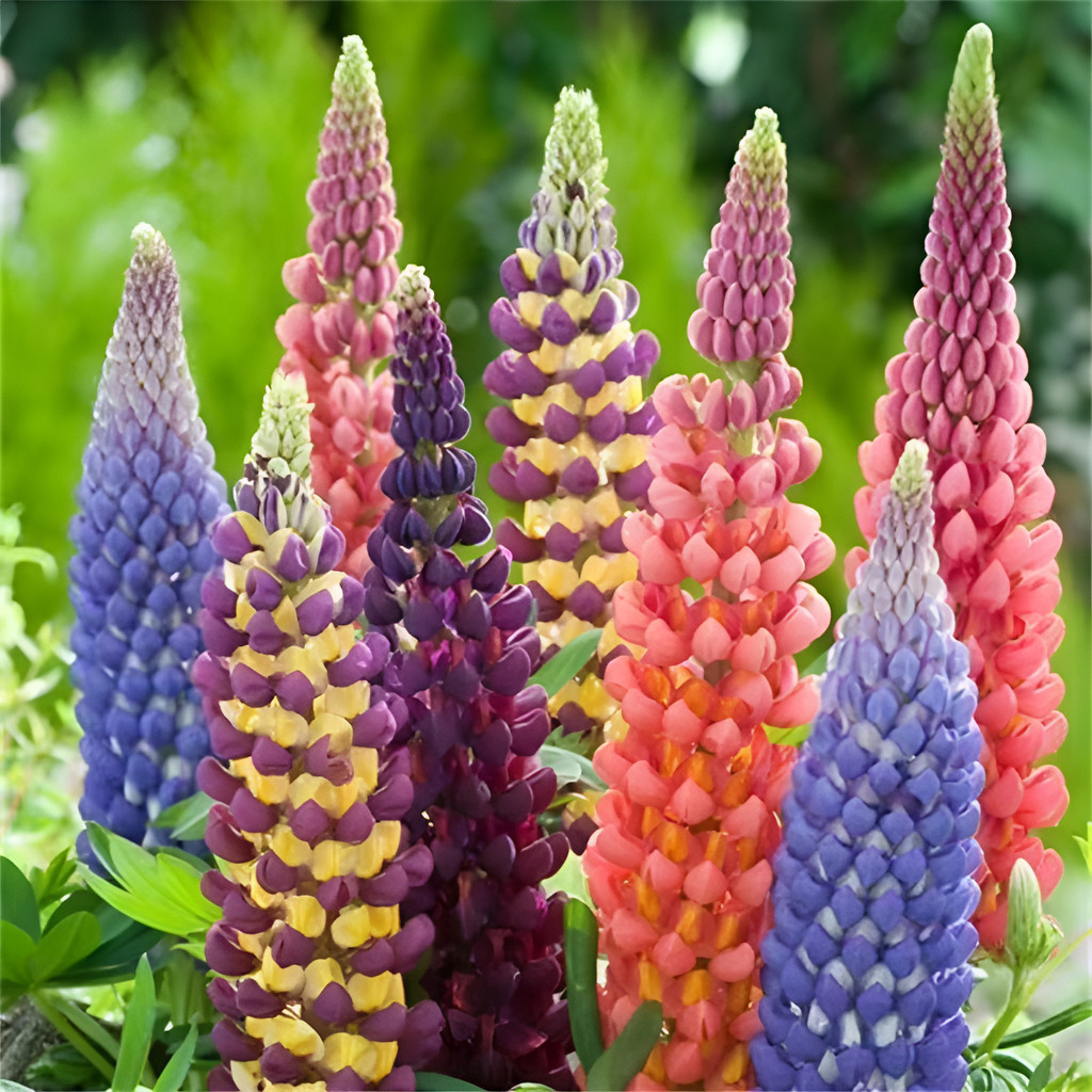 50 SEMENTES Sementes De Tremoço Espiga Florida Multicolor Sementes
