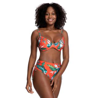 Conjunto de Biquíni Top Aro e Calcinha Lateral Regulável Urucum em Oferta na Shopee