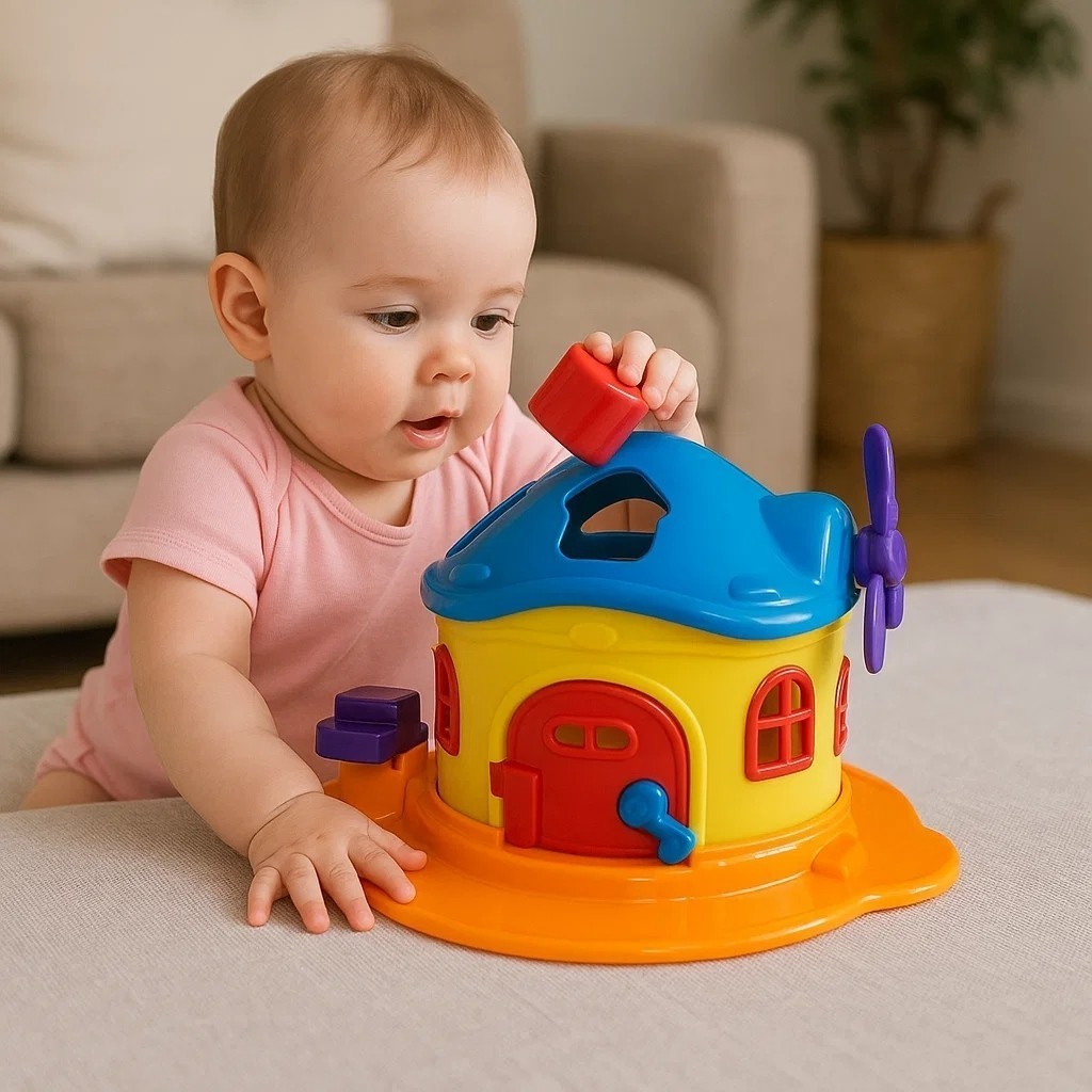 Brinquedo Casinha Cogumelo Encantado Encaixar Criança Presente Boneca Menina Menino Achadinhos